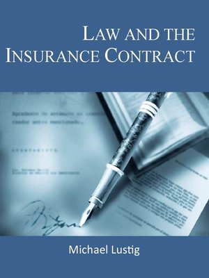 cover image of Law and the Insurance Contract